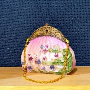 If The Shoe Fits Orchid Purse Miniature Clutch/Handbag Figurine
